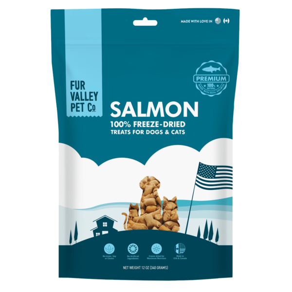 Salmon | 100% Freeze - Dried Meal Treats for Dogs & Cats 12 OZ